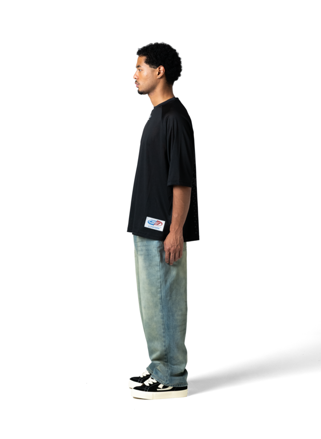 Black Mesh Wave Jersey 33
