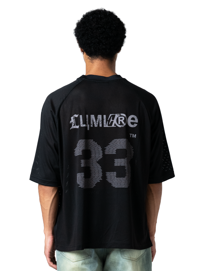 Black Mesh Wave Jersey 33