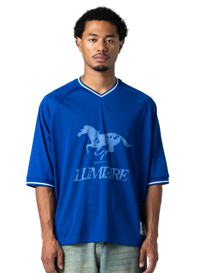 Blue Mesh Horse Jersey
