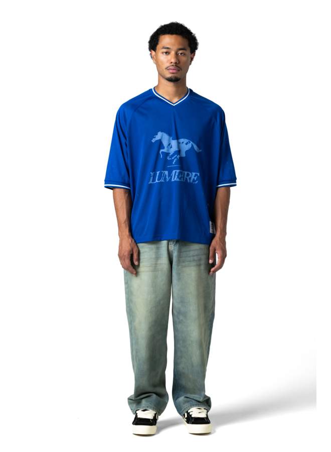 Blue Mesh Horse Jersey