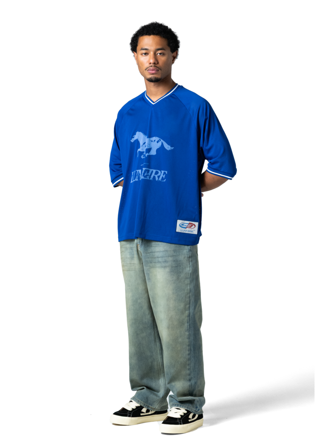 Blue Mesh Horse Jersey