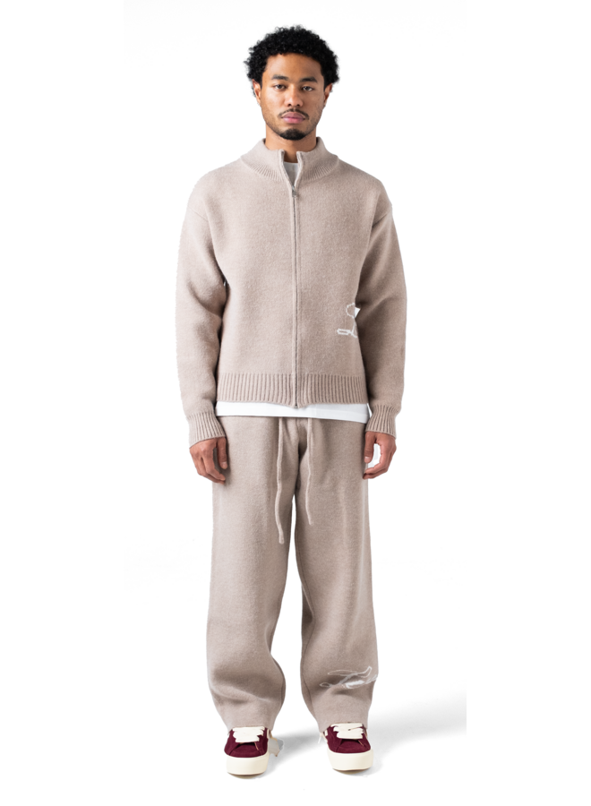 The Lumi3re Knitted Pants Beige