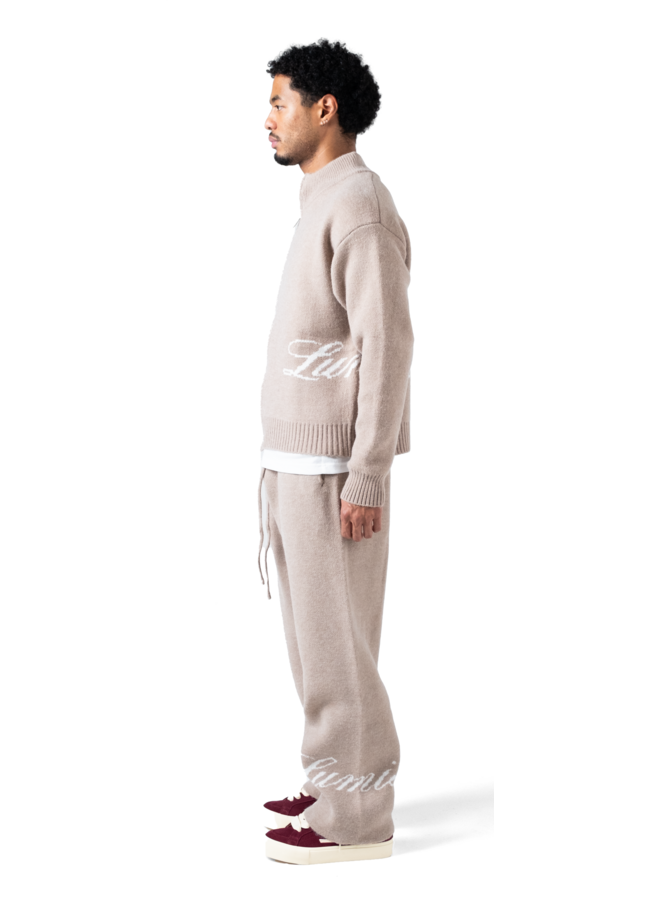 The Lumi3re Knitted Pants Beige