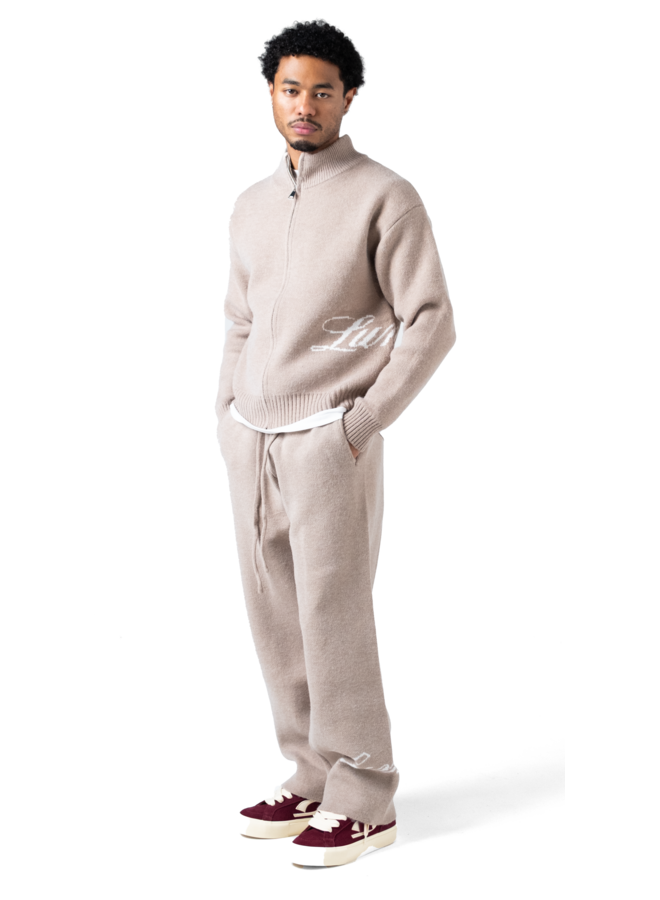 The Lumi3re Knitted Pants Beige