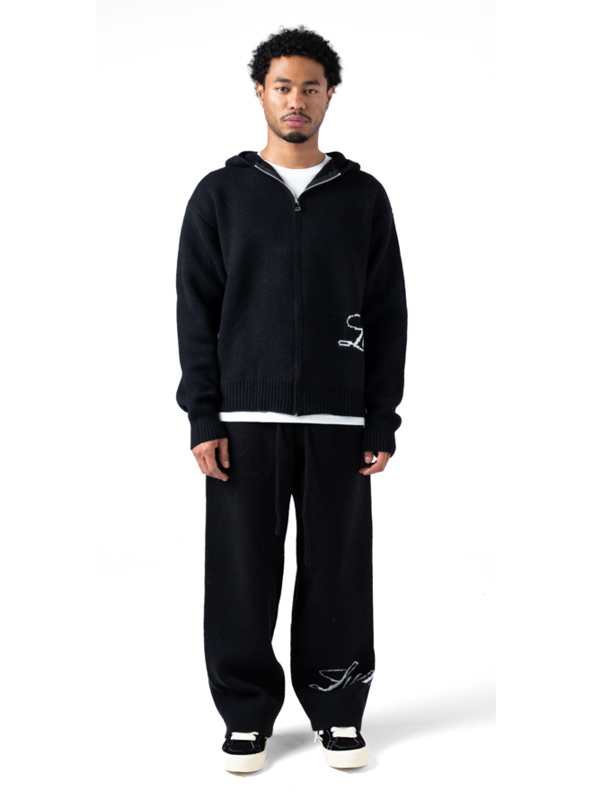 The Lumi3re Knitted Pants Black