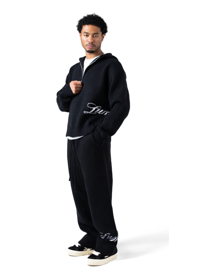 The Lumi3re Knitted Pants Black