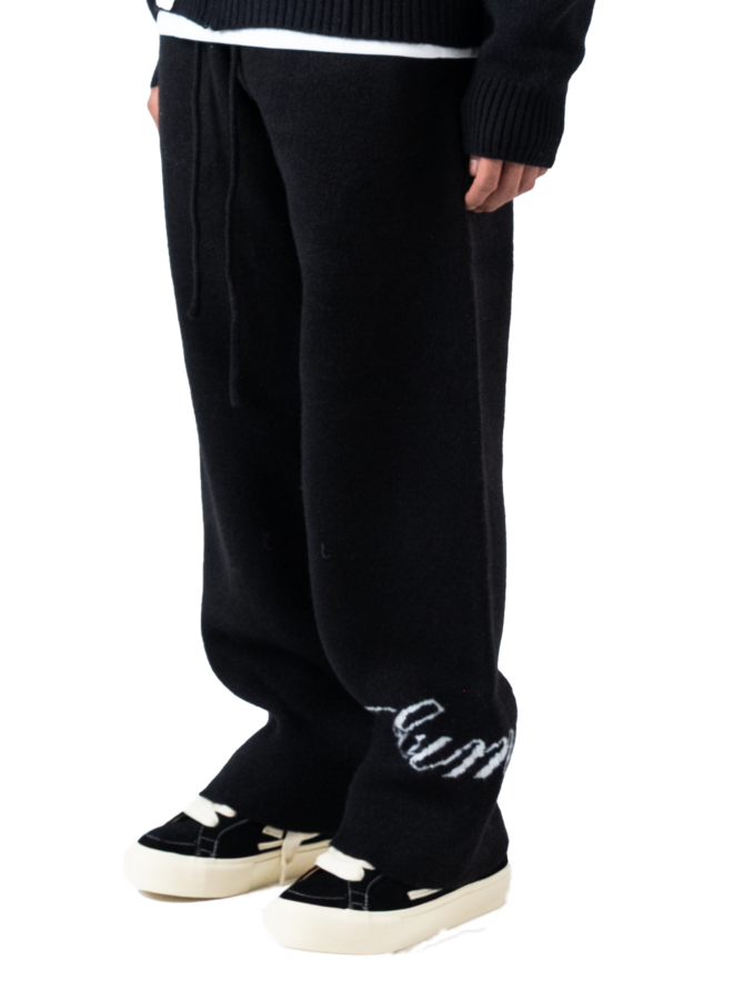 The Lumi3re Knitted Pants Black