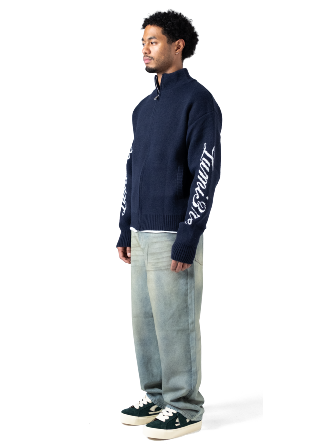 The Lumi3re Cardigan Dark Blue