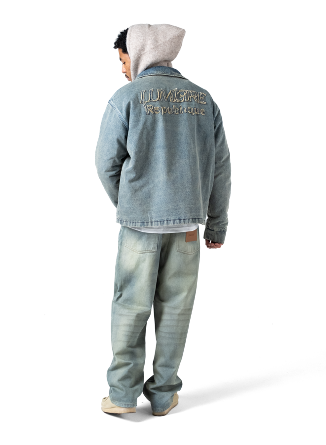 Leather Patch ‘1933’ Jeans (Woman)