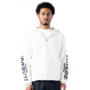 The Republique Knitted Zipper Hoodie White