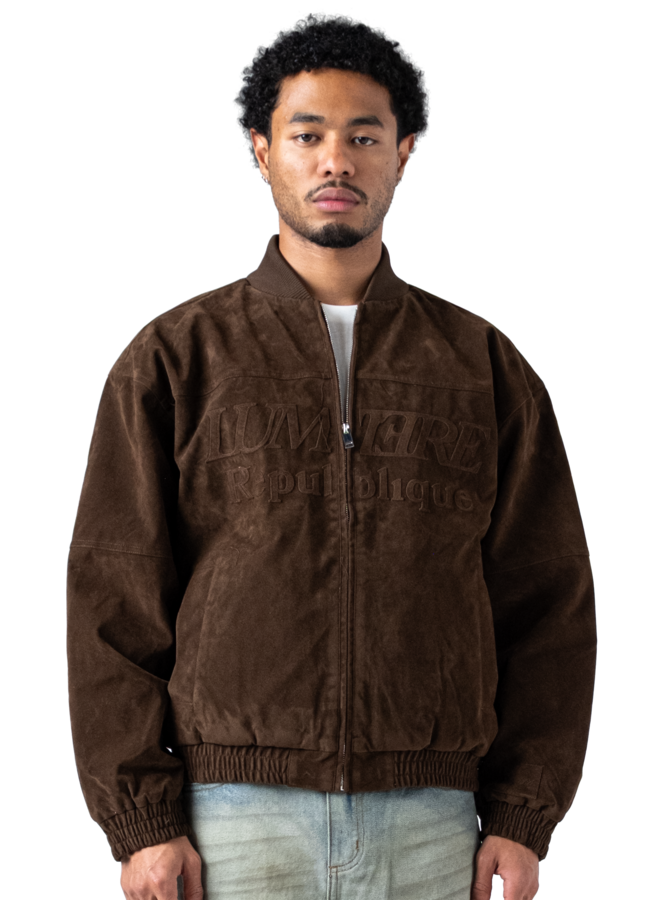 Suede Republique Dark Brown Jacket