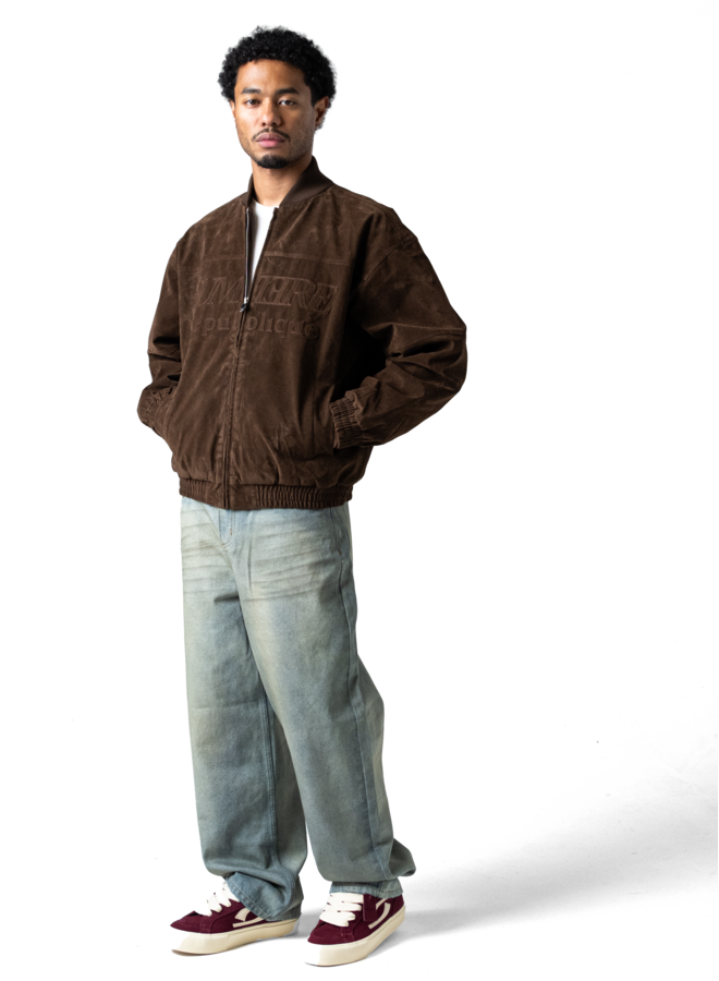 Suede Republique Dark Brown Jacket