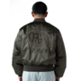 Republique Nylon Bomber Jacket Green
