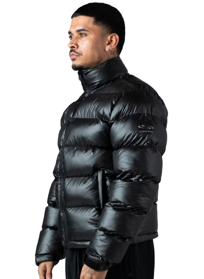 The Wave Hoodless Puffer Jacket Black