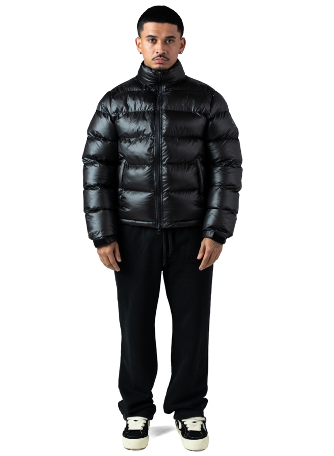 The Wave Hoodless Puffer Jacket Black