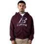 Crest Zipper Hoodie Burgundy