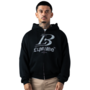 Crest Zipper Hoodie Black