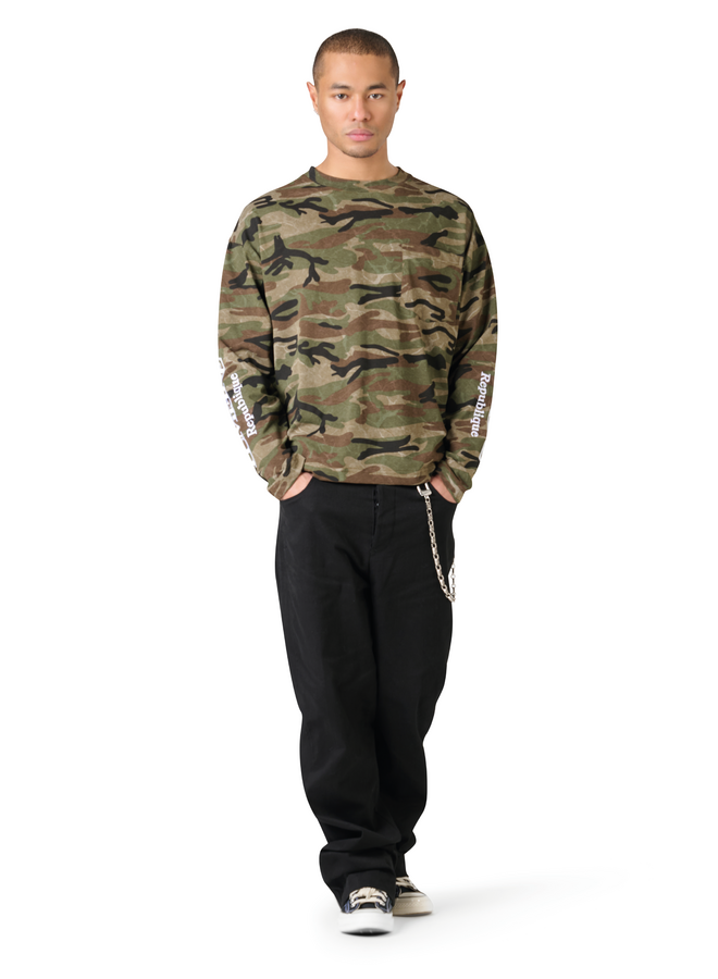 Republique Longsleeve T-shirt Camo