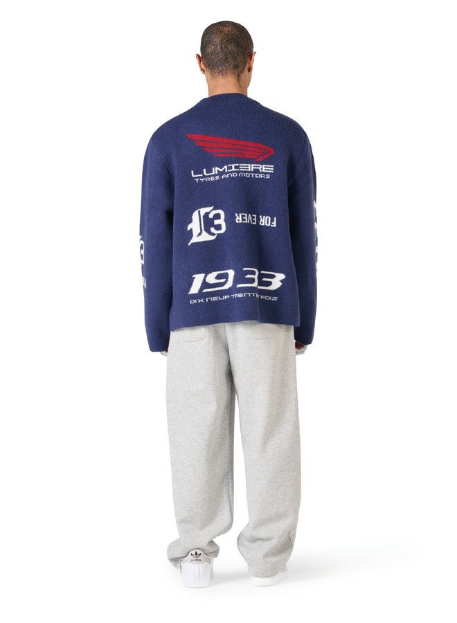 The Knitted Motors Jersey Blue