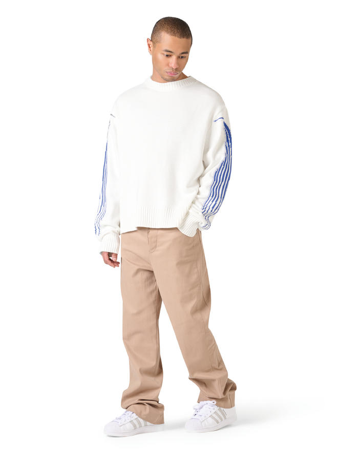 The Solutions Knitted Crewneck Blue