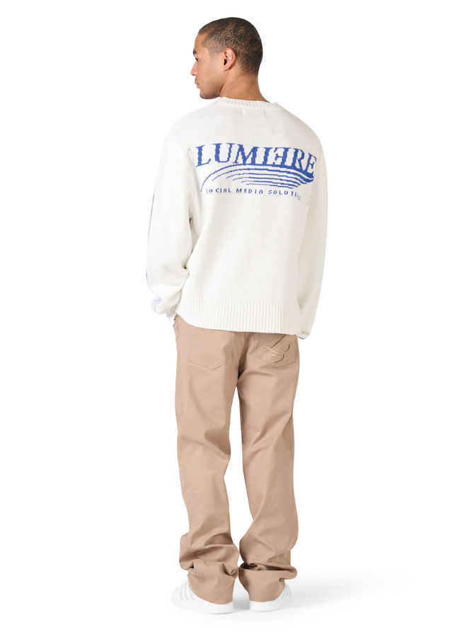 The Solutions Knitted Crewneck Blue