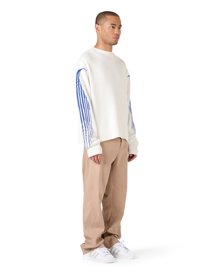 The Solutions Knitted Crewneck Blue