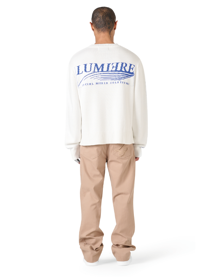 The Solutions Knitted Crewneck Blue