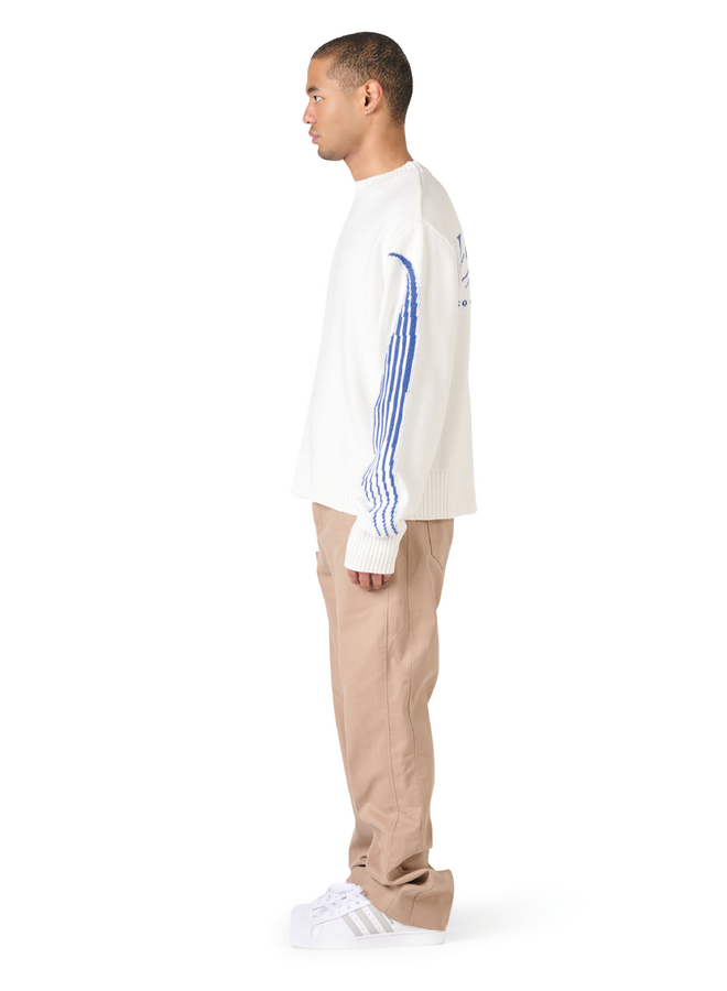 The Solutions Knitted Crewneck Blue