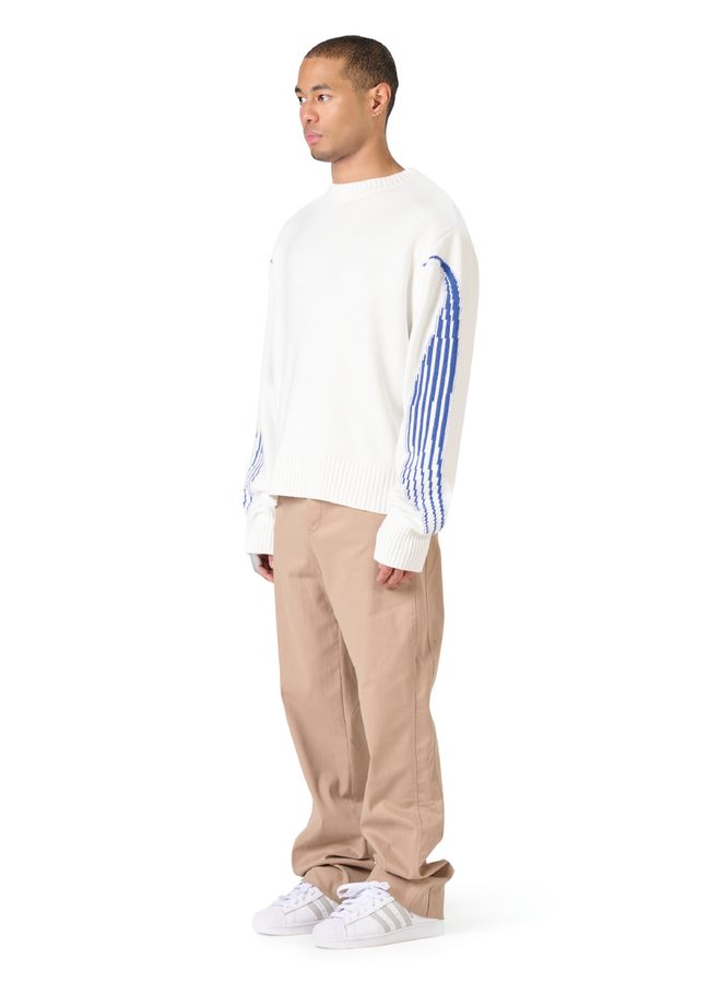 The Solutions Knitted Crewneck Blue