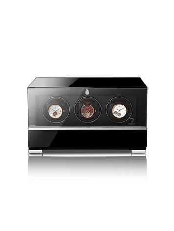 Modalo Uhrenbeweger Uhrenbeweger für 3 Automatikuhren – Hochglanz Schwarz, Touch-Display, leise | Clasico Premium