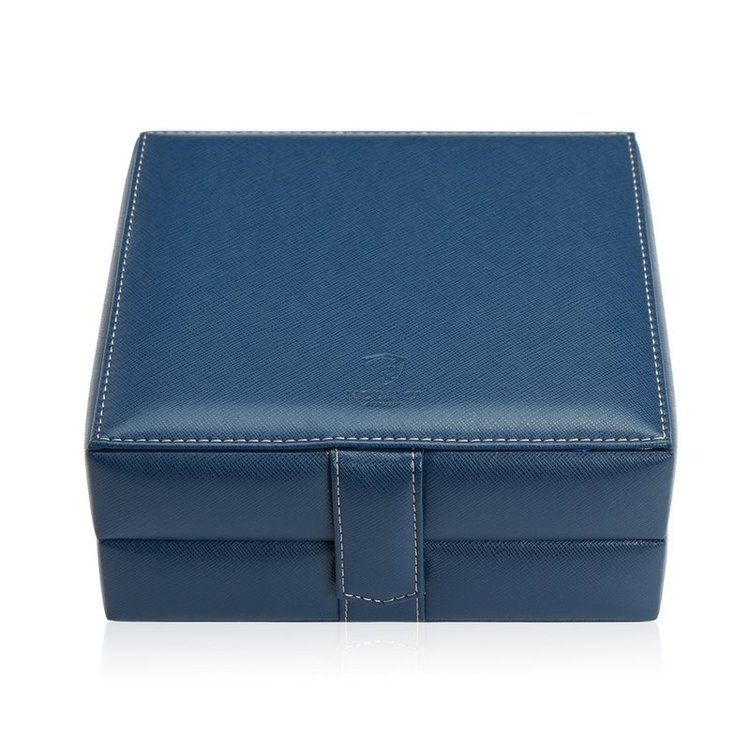 Modalo Uhrenbeweger Uhrenbox Gallante für 6 Uhren Blau