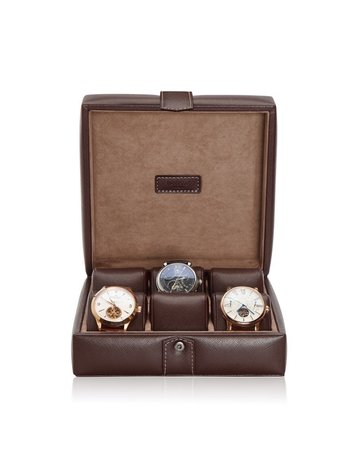 Modalo Uhrenbox Gallante für 6 Uhren Braun