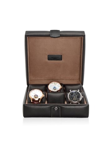 Modalo Uhrenbeweger Uhrenbox Gallante für 6 Uhren Schwarz