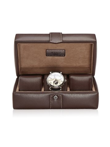 Modalo Uhrenbeweger Uhrenbox Gallante für 3 Uhren Braun