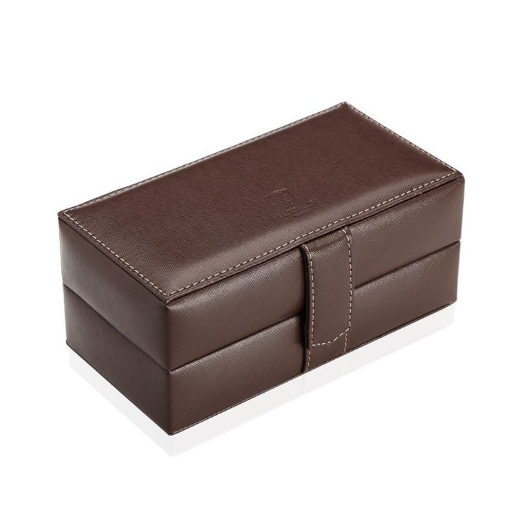 Modalo  Uhrenbox Gallante für 3 Uhren Braun