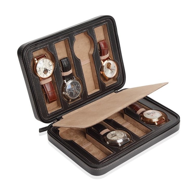 Modalo Uhrenetui Invia für 8 Uhren Schwarz