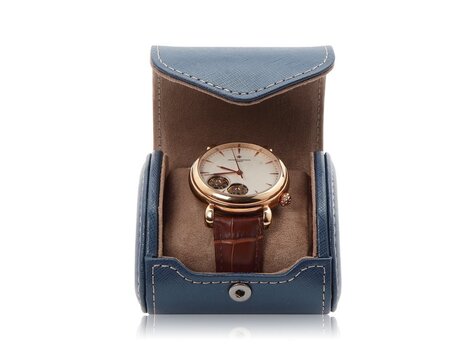Modalo Uhrenetui Aquila für 1 Uhr Blau