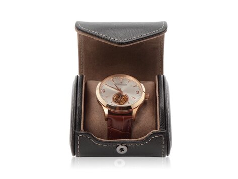 Modalo Uhrenetui Aquila für 1 Uhr Schwarz