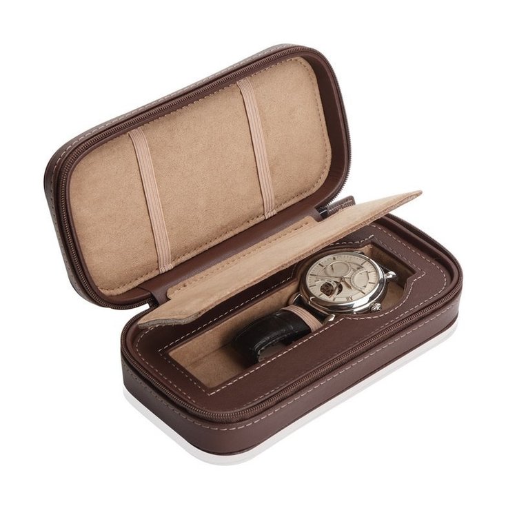 Modalo Uhrenbeweger  Uhrenetui Invia für 1 Uhr Braun