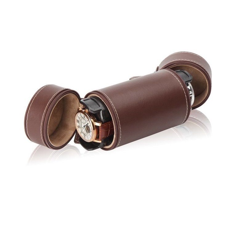 Modalo Uhrenrolle Primus für 2 Uhren Braun