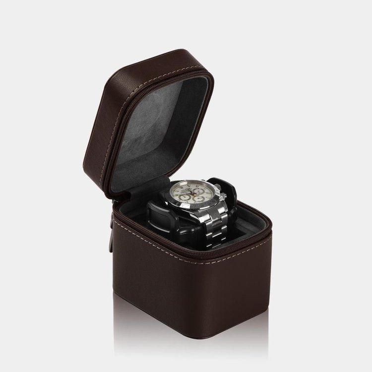 Modalo Uhrenetui SOIGNE für 1 Uhr braun