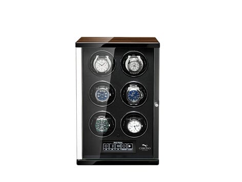 Chronoguard Switzerland Continuous Uhrenbeweger für 6 Uhren Patent System mit 24 Monate Swiss Premium Service