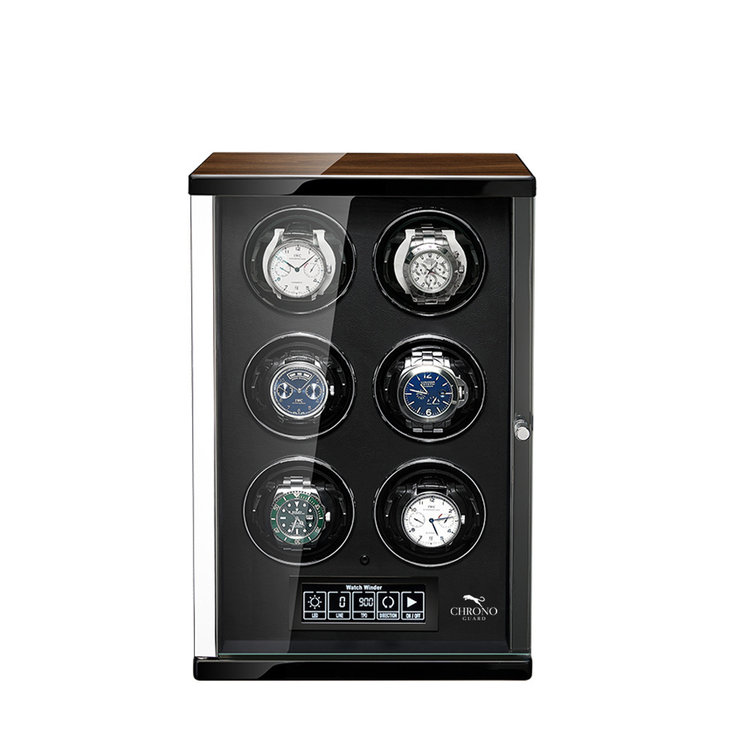 Chronoguard Switzerland Continuous  Uhrenbeweger für 6 Uhren Patent System mit 24 Monate Swiss Premium Service