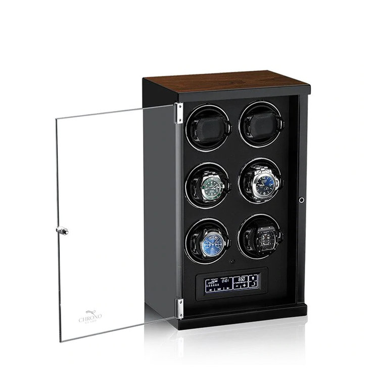 Chronoguard Switzerland Continuous  Uhrenbeweger für 6 Uhren Patent System mit 24 Monate Swiss Premium Service