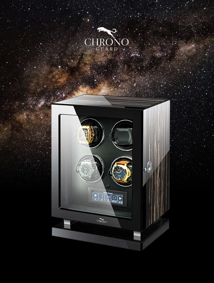 Chronoguard Switzerland Panthera  Luxus Uhrenbeweger für 4 Automatikuhren