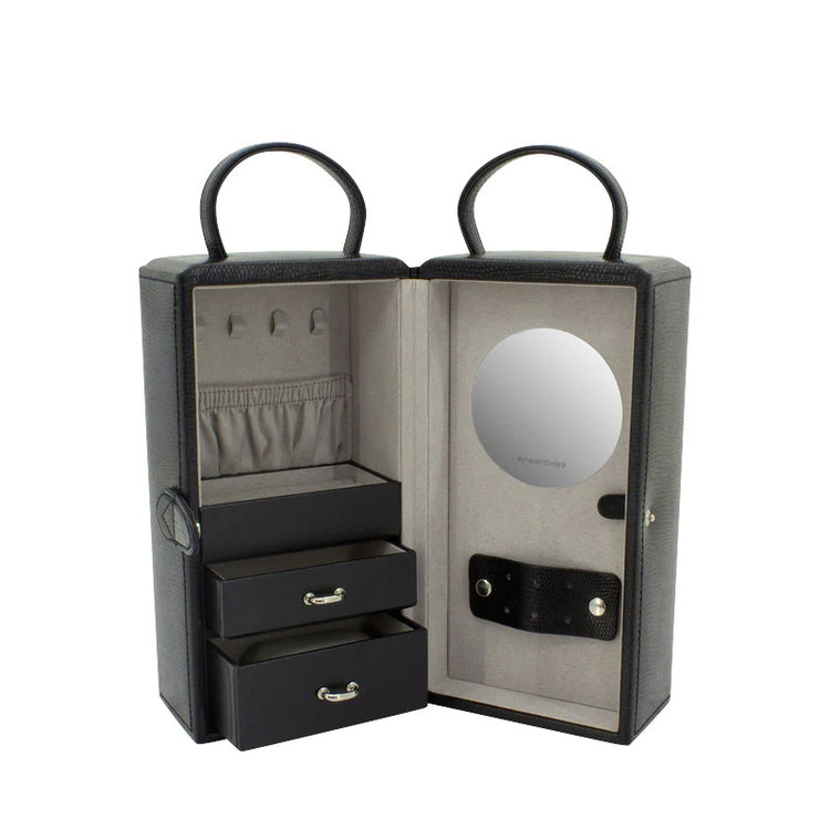 Friedrich Schmuckkoffer Milano 2-Tone Lizard-Optik