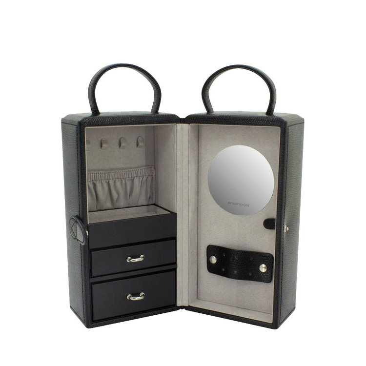 Friedrich Schmuckkoffer Milano 2-Tone Lizard-Optik