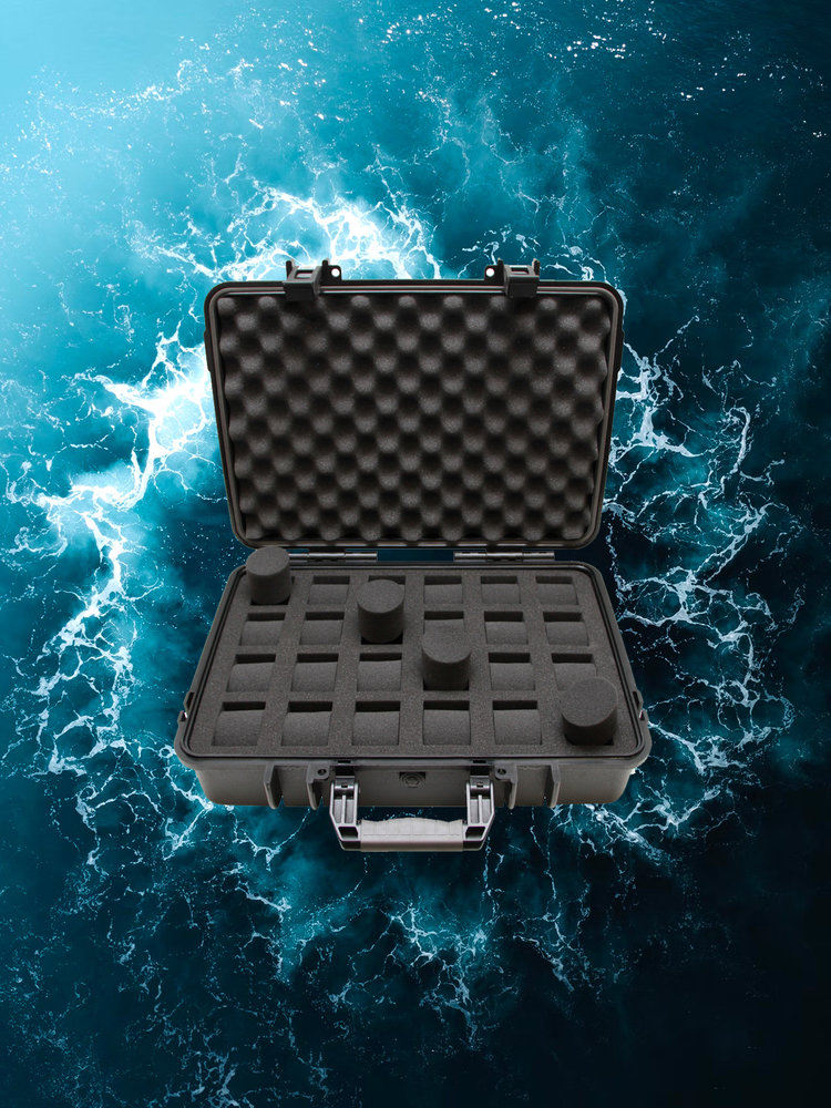 KRONOKEEPER Wasserdichter Uhrenkoffer für 48 Uhren