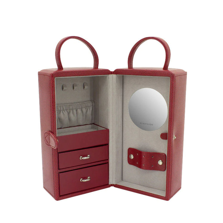 Friedrich Schmuckkoffer Milano 2-Tone Lizard-Optik 20141-4