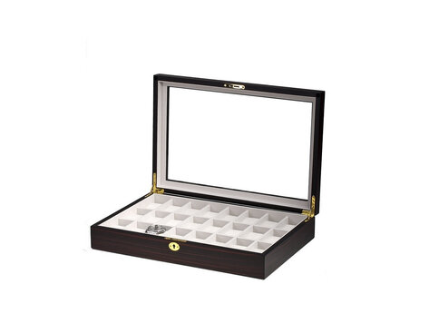 leonardo louis Uhrenkasten Salerno 24 Ebenholz Edition